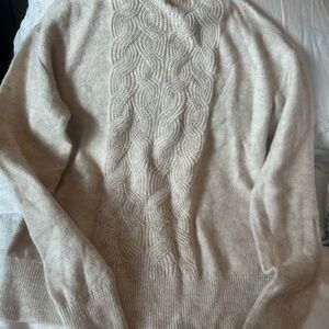 Banana Republic Cream Cowl Neck Sweater
